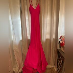 Hot pink formal dress wore once
